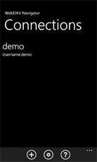 Windows Phone server list