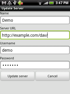 WebDAV Navigator for Android
