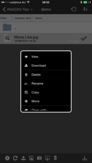 WebDAV iPhone Client